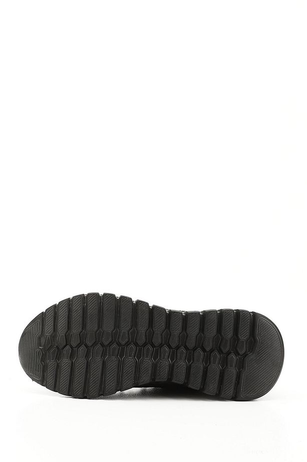 Kadın / Kız Siyah Triko Bağcıklı Memory Foam Tabanlıklı Comfort Sneaker - 6