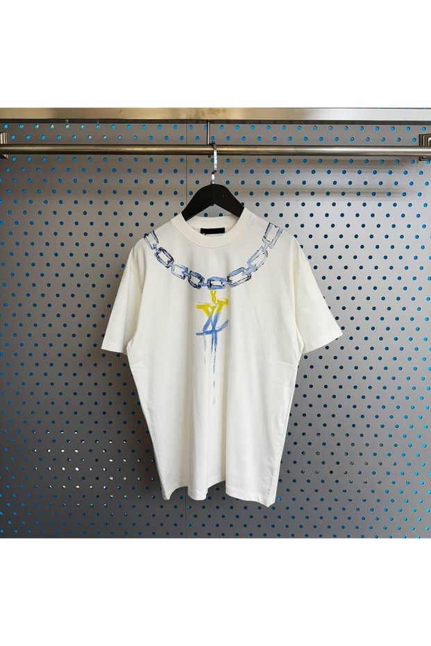 Men - Women Unisex Special Chain Print Design T-Shirt