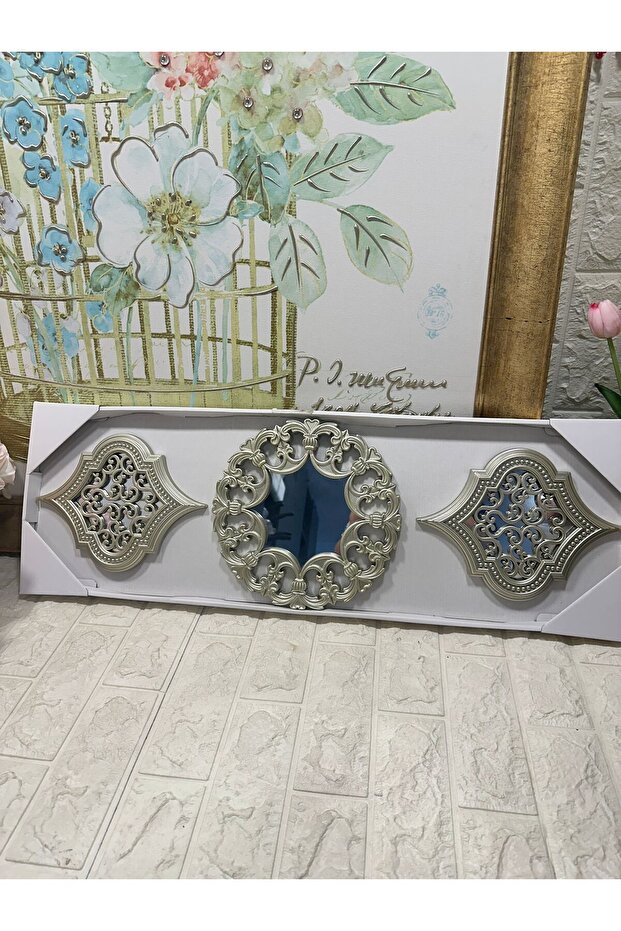 3'lü Aynalı Duvar Dekoru 2015588 - 3