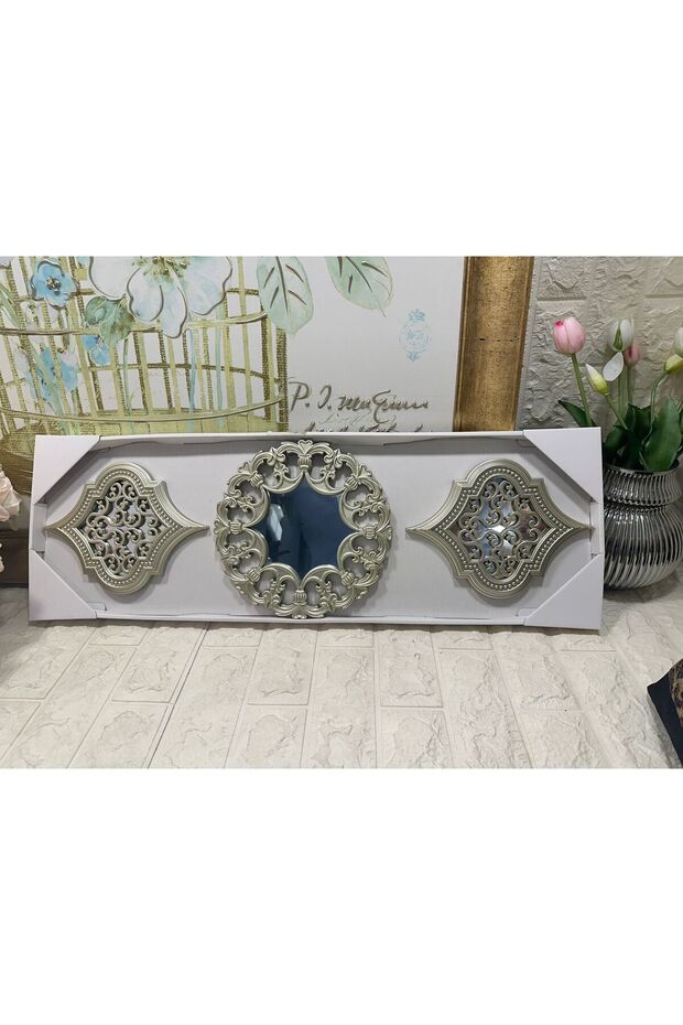 3'lü Aynalı Duvar Dekoru 2015588 - 4