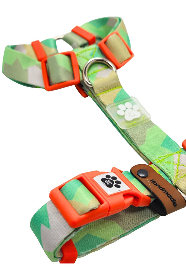 Geri Dönüştürülmüş Desenli H Tipi Göğüs Tasması - 4