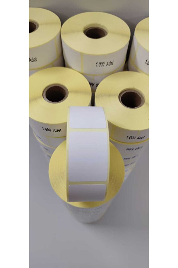 40x30 Termal Barkod Etiket 1 Rulo 1.000 Adet( RİBONSUZ BASKI ALINIR) - 2