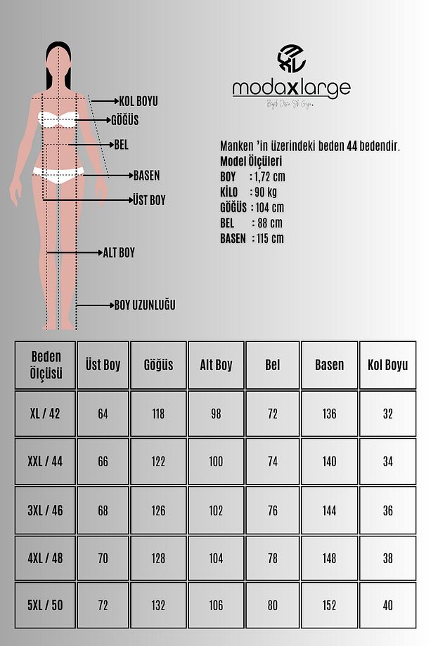 Kadın Büyük Beden Kısa Kollu Çiçek İşlemeli Eşofman Takımı 8199-25 - 7