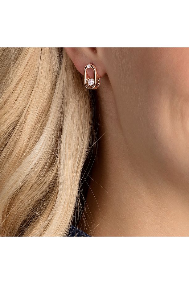 Kadın Küpe North:Pe Oval Studs Czwh/Ros 5468118 - 5