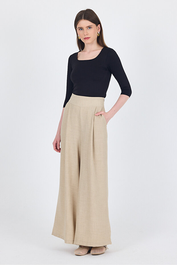 Siyah Kare Yaka Örme Body 9193M - 3