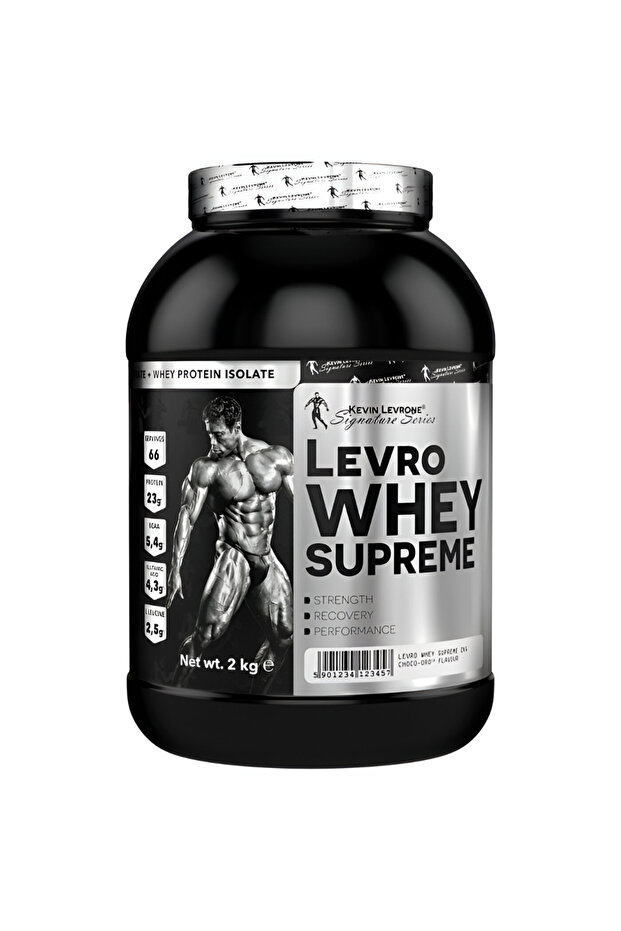 Levro Whey Protein Supreme, 2Kg, Chocolate, 66 Servings