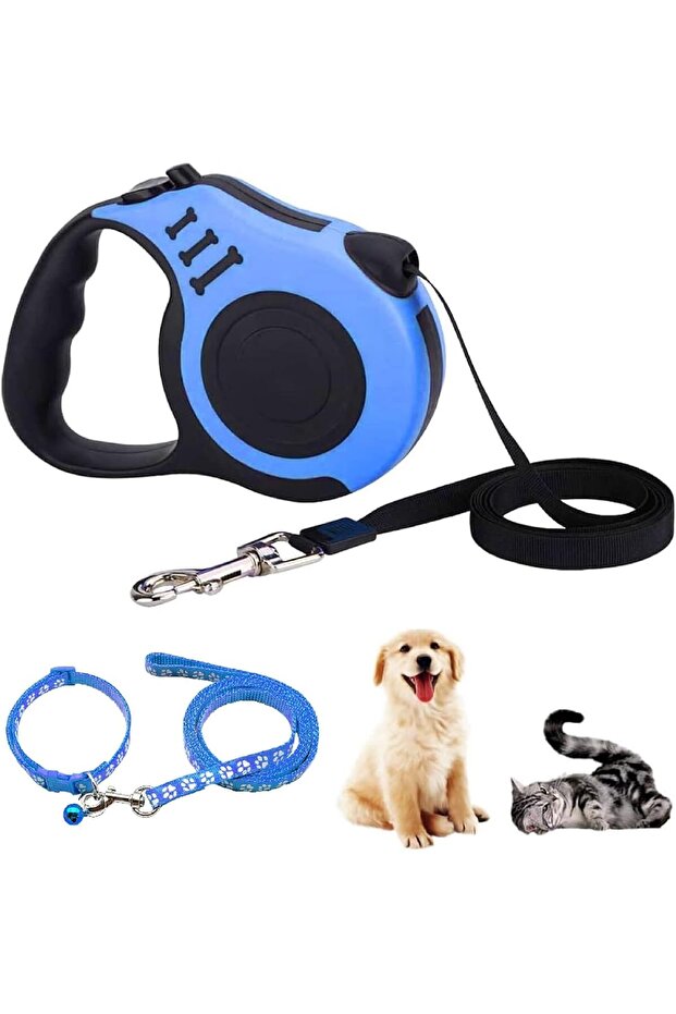 Dog Lead, Retractable Dog Lead, Extendable Dog Lead with Non-Slip Handle