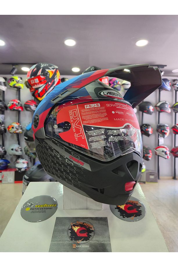 TOURMAX X SARABE MT GUN MET BMW COLORS Çeneden Açılır Kask - 3