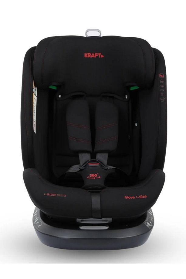 Move I-Size 360°Dönebilen İsofixli Oto Koltuğu 0-36 Kg Black Red - 3