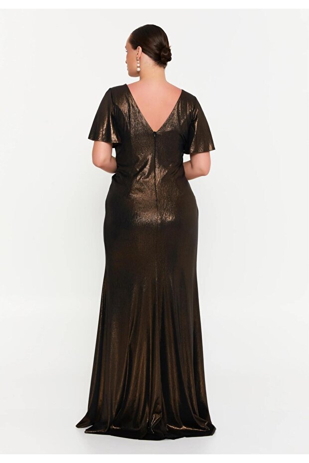 6036SIM LAME SİMLİ ELBİSE - 4