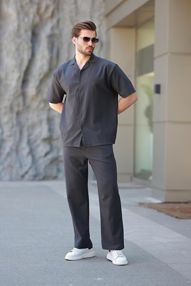 Füme Basic Erkek Gömlek Takım E7320 - 2