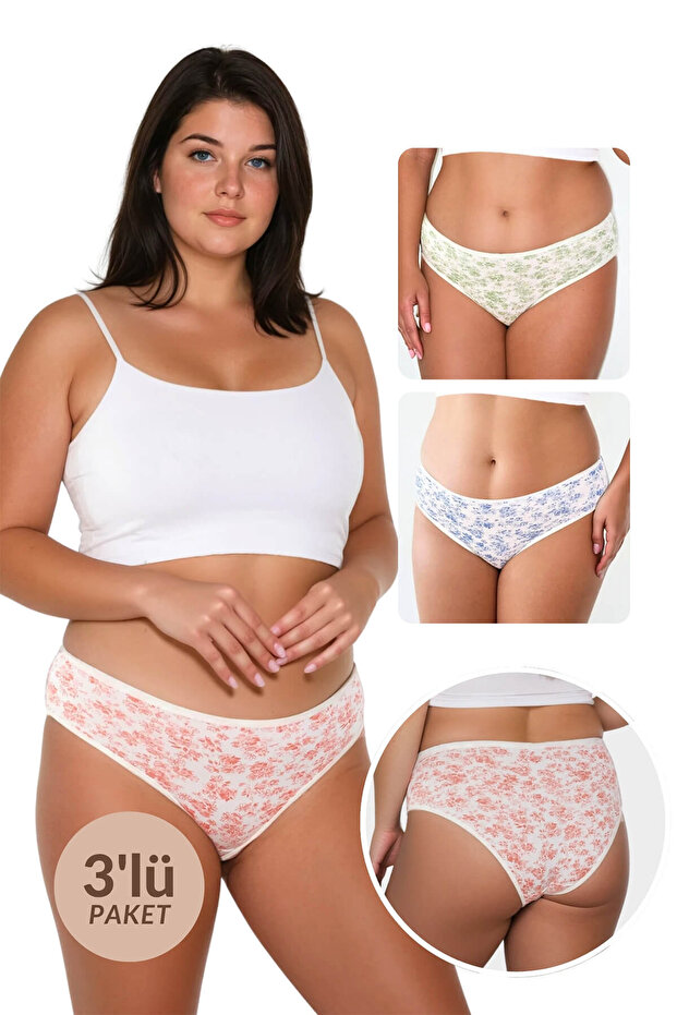 11806 Women's 3-Piece Bato Panties