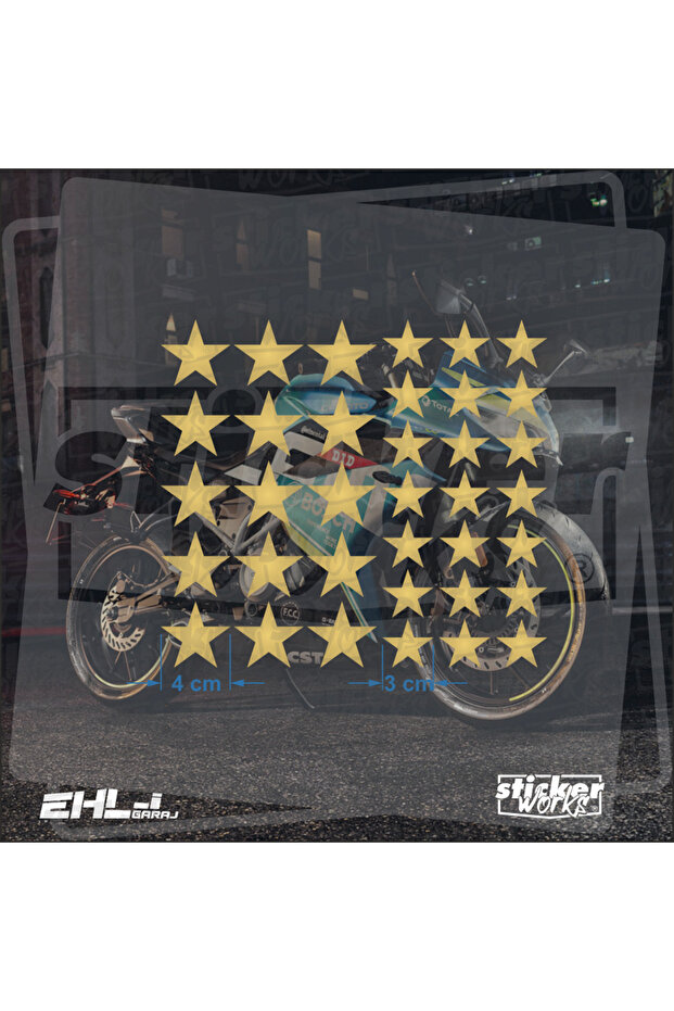36 Pieces Star Pattern Sticker