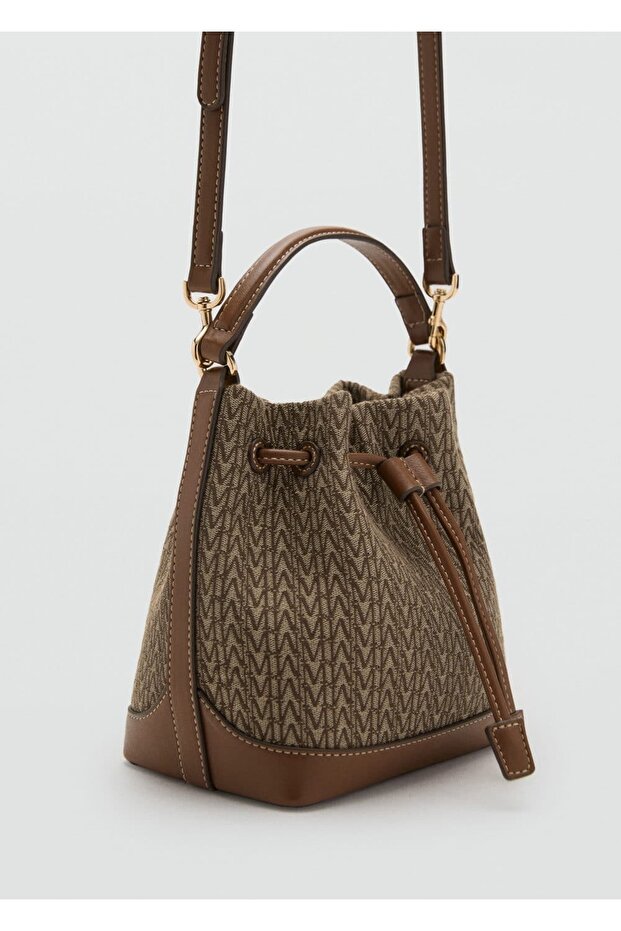 Logo desenli jakar bucket çanta - 1