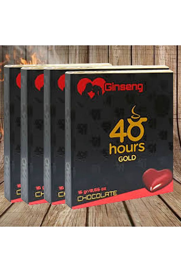4 ADET Ginseng Çikolata 48 hours Gold Yüksek Performas Enerji çikolatası - Gizli Gönderim - 1