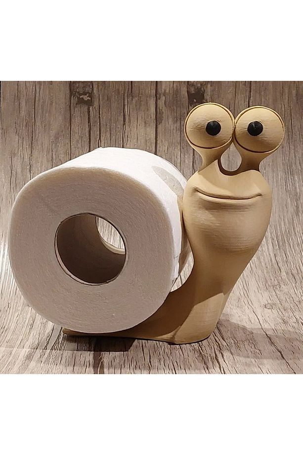🐌✨ Salyangoz Tasarımlı Tuvalet Kağıdı Tutucusu – Eğlenceli ve Fonksiyonel! ✨🐌 - 1
