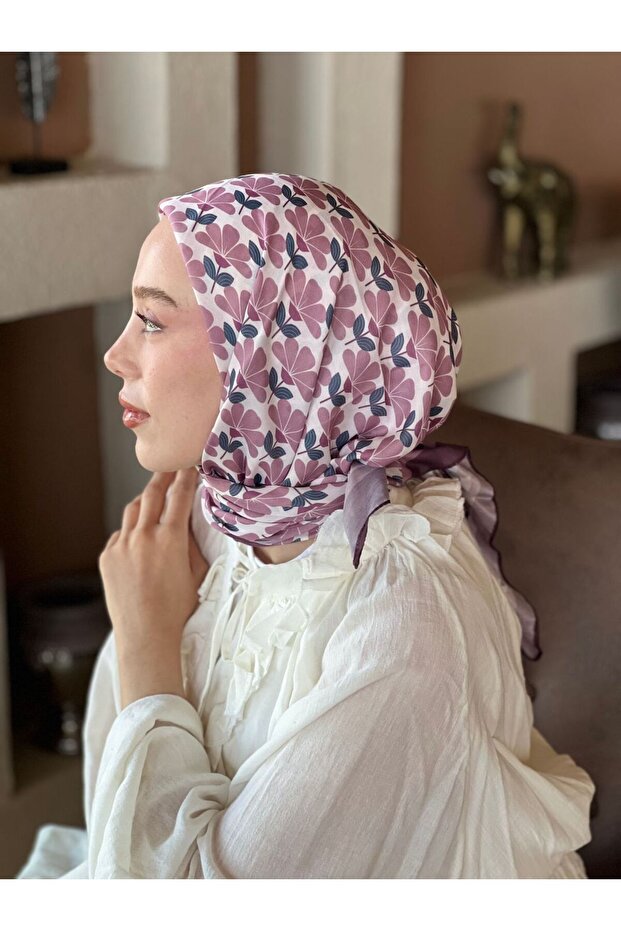 وشاح قطني بنمط البرسيم - 3