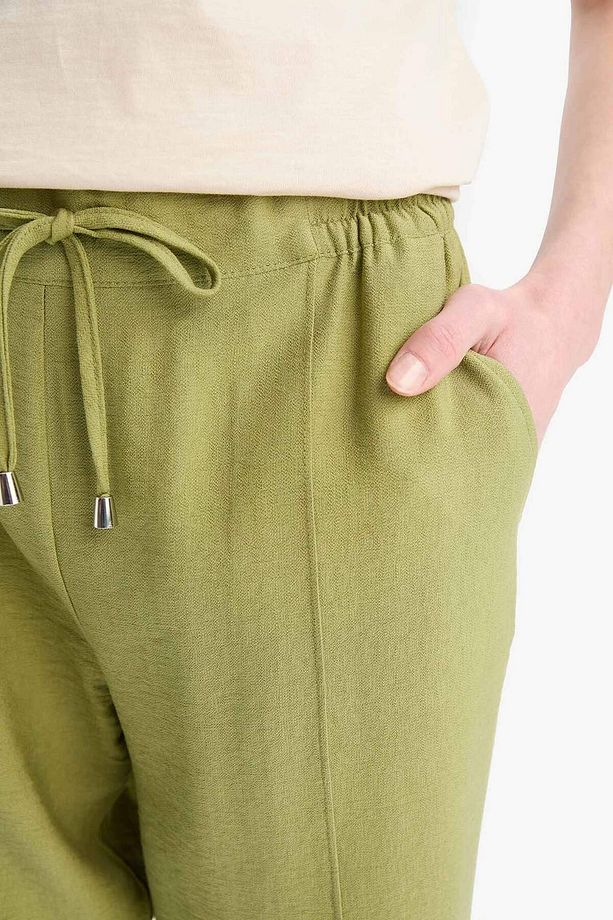 Jogger Fit Esnek Belli Düz Paça Pantolon D2573AX25SP - 5