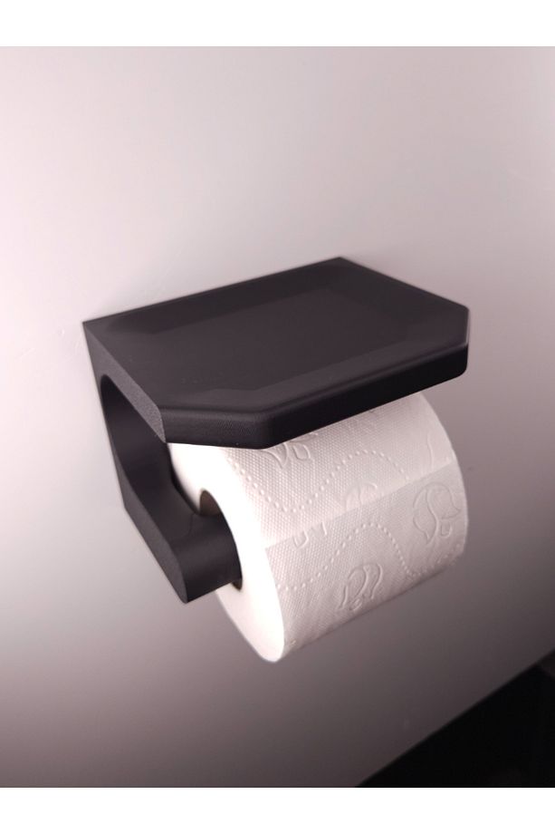 Telefon Raflı Tuvalet Kağıtlığı - Duvara Monte Banyo Kağıt Tutucu - 1