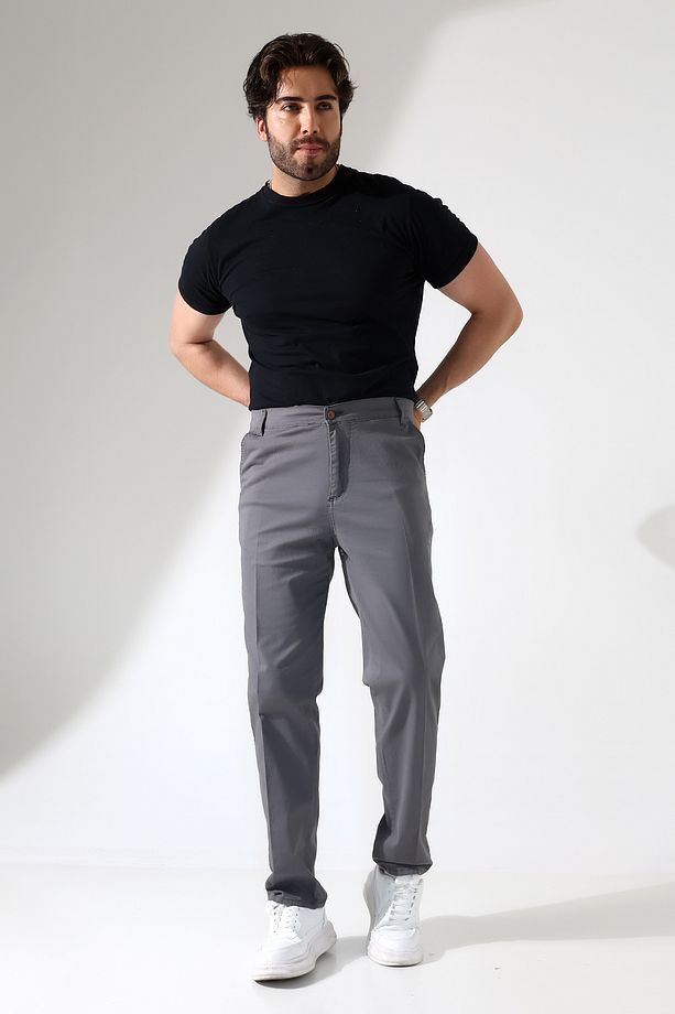 Keten Hafif ve Şık Yancep Pantolon - 1