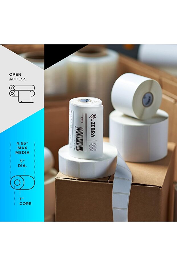 ZEBRA ZD621 Direct Thermal Desktop Printer - 300 dpi, 4-inch Print Width, USB/Serial/Ethernet - 3