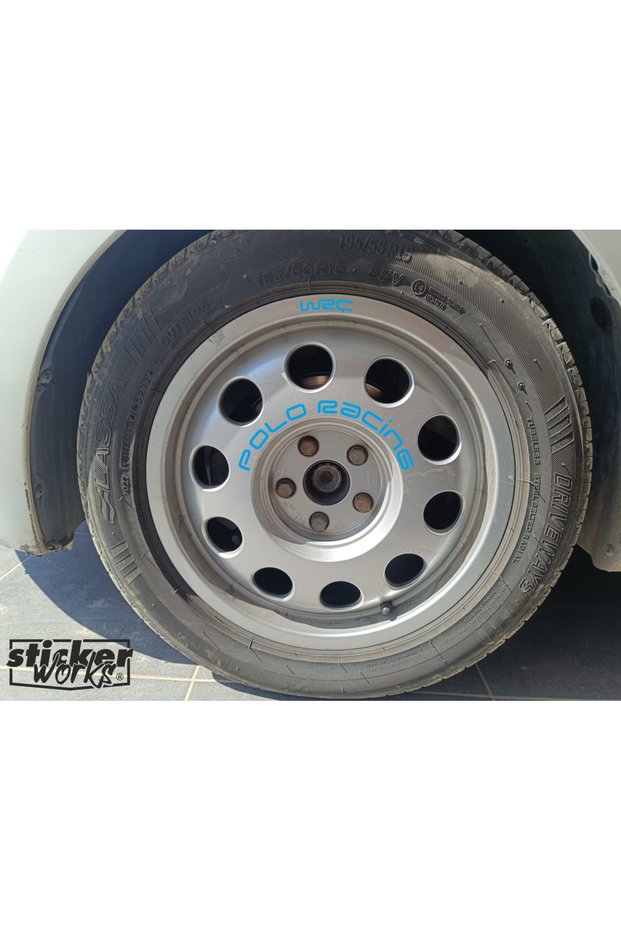 Wrc Polo Racing Sticker Audi Light Rim Sticker - 4 Pieces