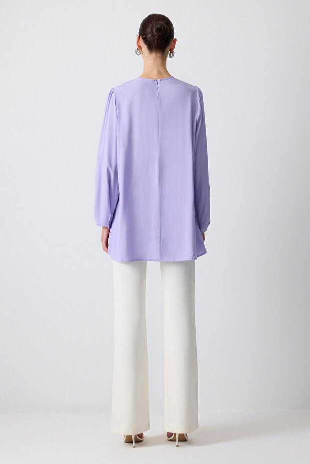 GROGREN ŞERİTLİ VİSKON BLUZ - 3