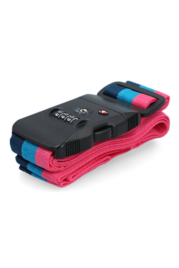 حزام قفل أمتعة قابل للتعديل بثلاثة أقراص متعدد الألوان - 3