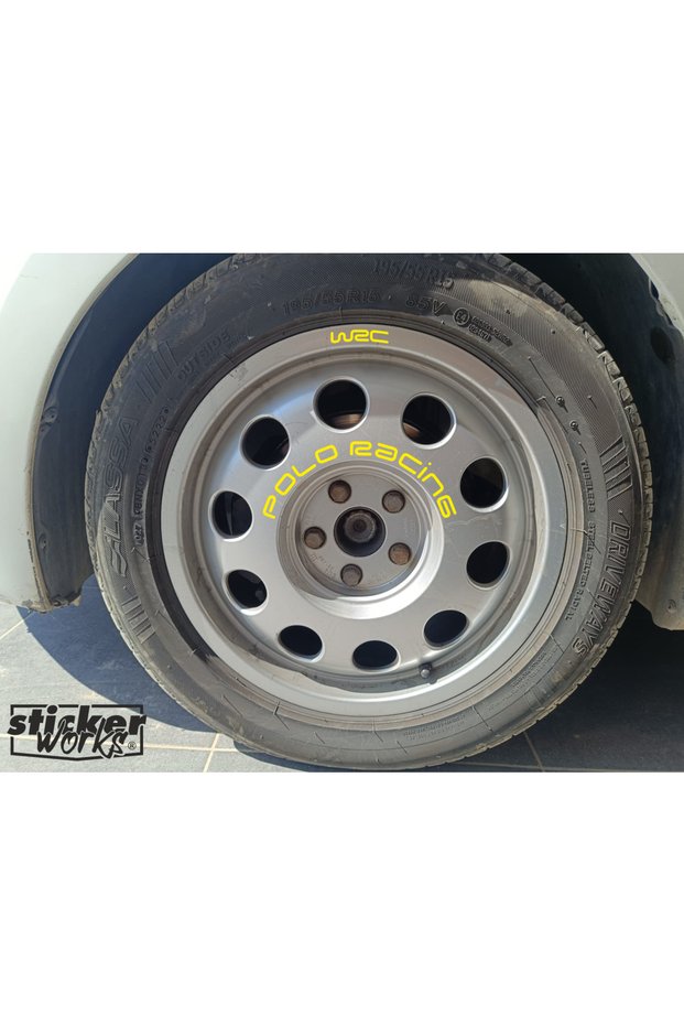 Wrc Polo Racing Sticker Audi Light Rim Sticker - 4 Pieces