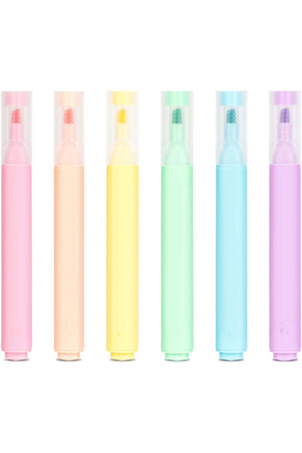 قلم تمييز لامع بطرف مشطوف، ألوان متنوعة، 1-4 مم - 4