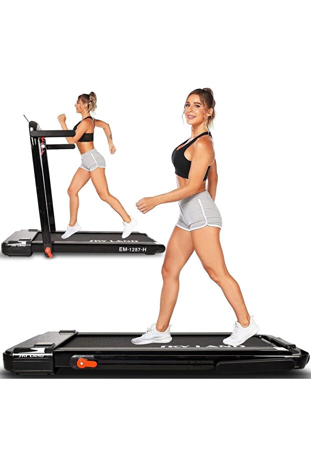 2-in-1 Foldable Treadmill EM-1287-H | 4HP Walking Pad, FitShow App with 12 Preset Programs