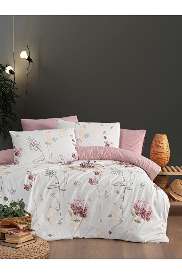 Double Duvet Cover Set Viola (Flat Sheet)