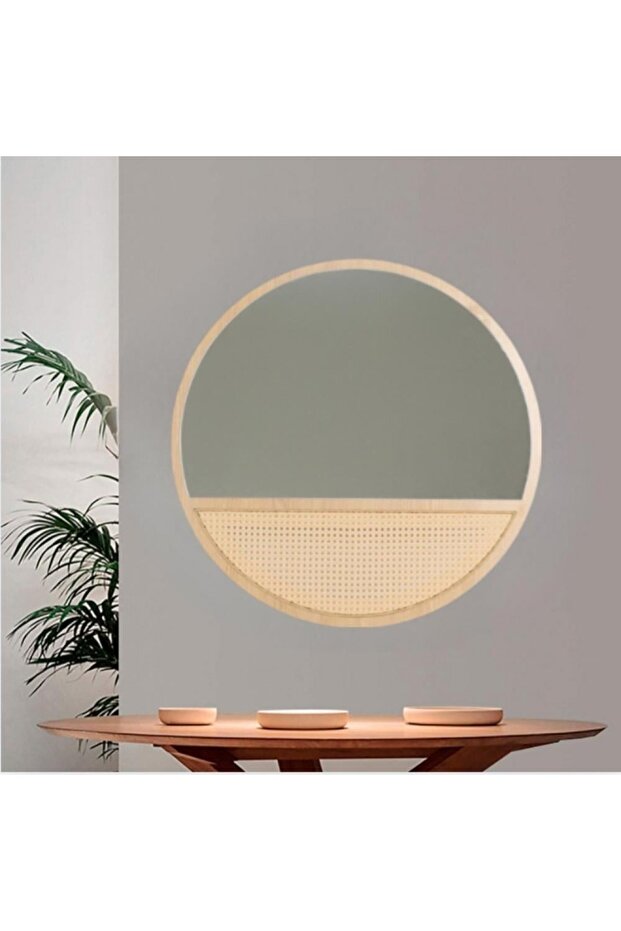 مرايا دائريه راتان 60 سم - 2