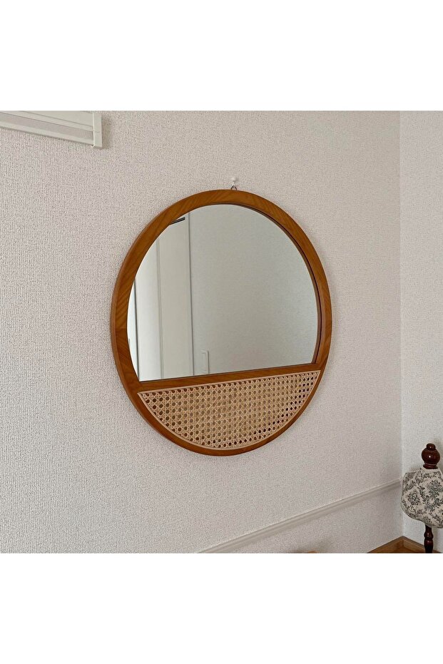 مرايا دائريه راتان 100 سم - 4