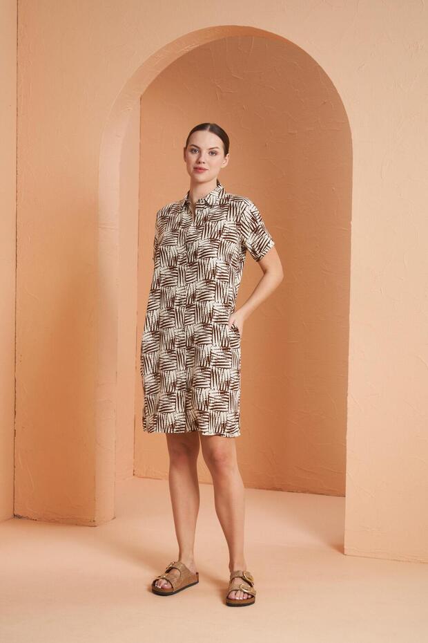 Kadın Kahve Elbise 27140 - 1