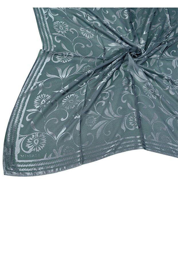 Eșarfe egiptene Eșarfă Devore cu model de flori - 1