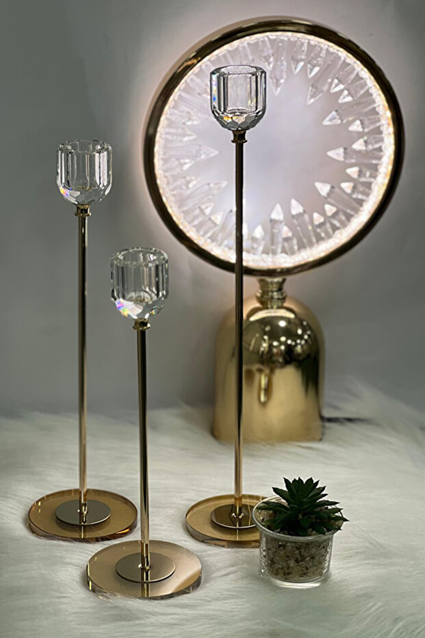 طقم حامل شموع شمعدان - 3