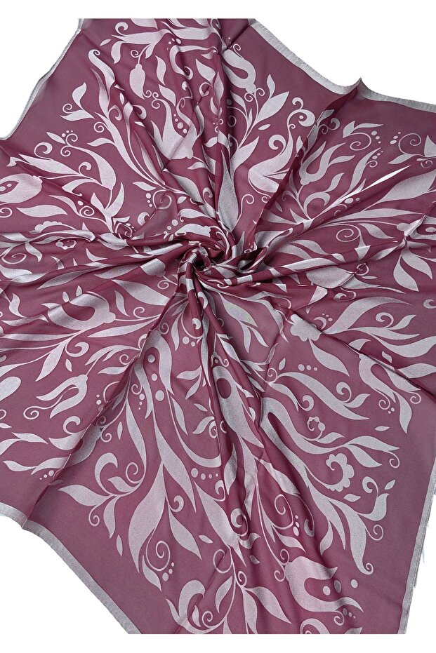 Eșarfe egiptene Eșarfă Devore cu model de flori - 2