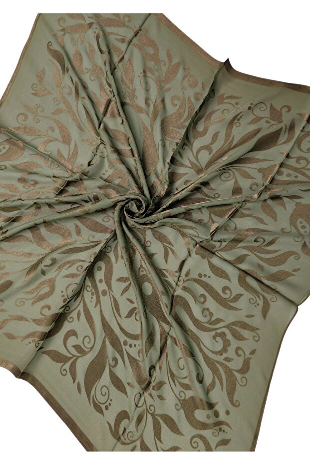 Eșarfe egiptene Eșarfă Devore cu model de flori - 2
