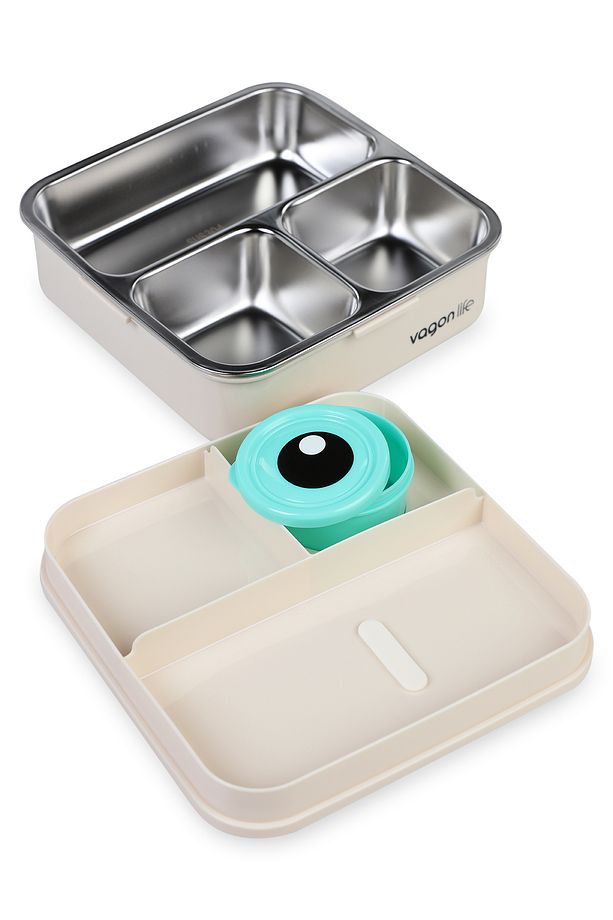 Beslenme Kutusu Lunch Box Paslanmaz Çelik 1120 Ml Bl10082-S (Karışık Renk 1 Adet) - 2