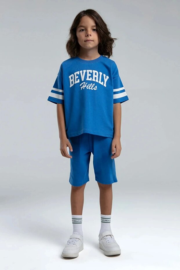 Boy's Bermuda Set - Indigo - 1