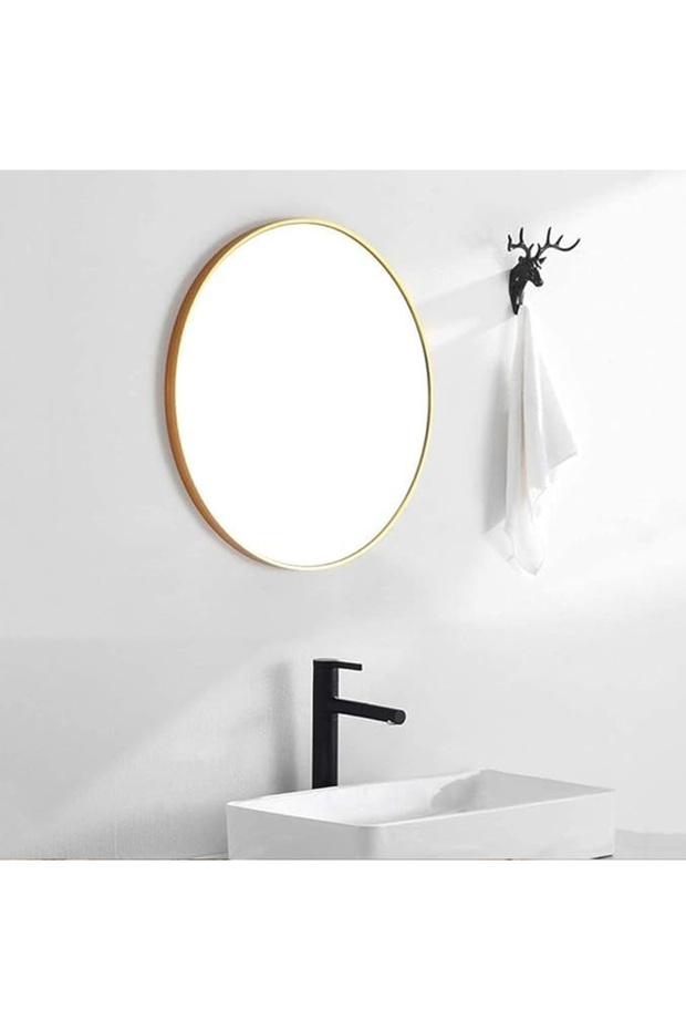 مرايه دائرية ضد الكسر مقاس 90*90 سم الوان متعدده للاطار - 1