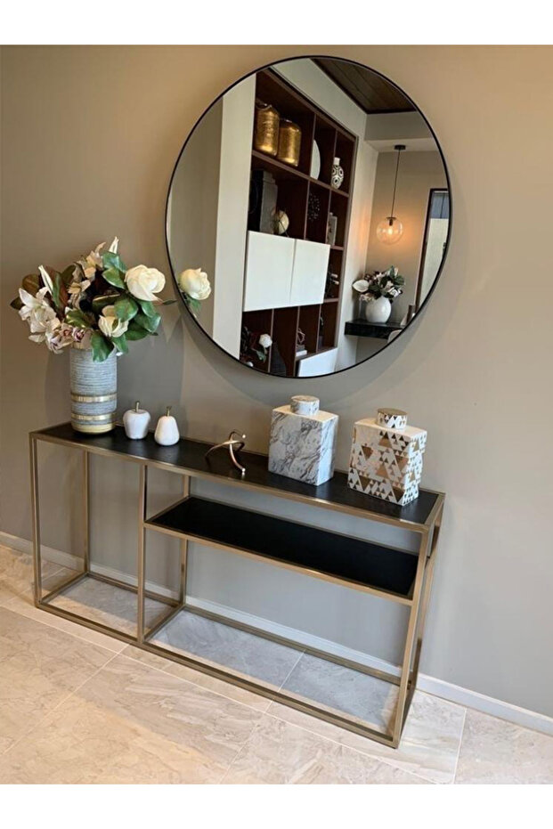 مرايه دائرية ضد الكسر مقاس 90*90 سم الوان متعدده للاطار - 2