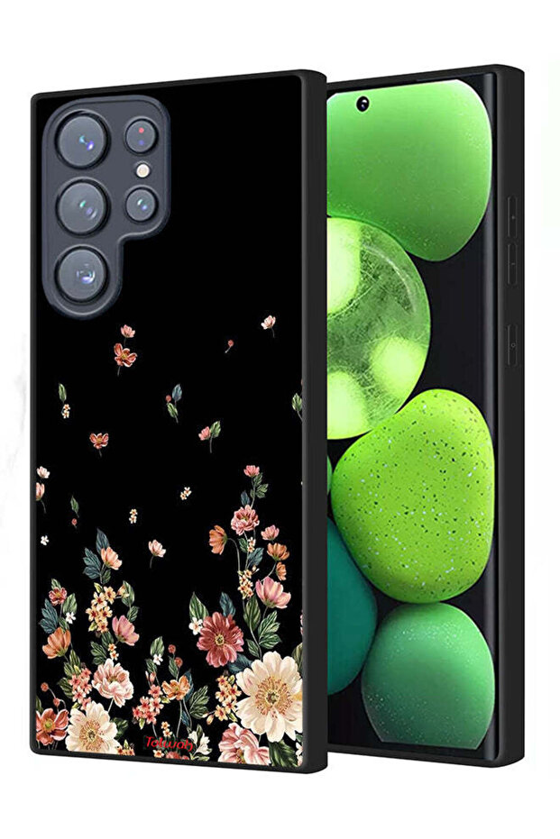 Samsung Galaxy S22 Ultra 5G Protective Case Cover Small Flowers In Bottom