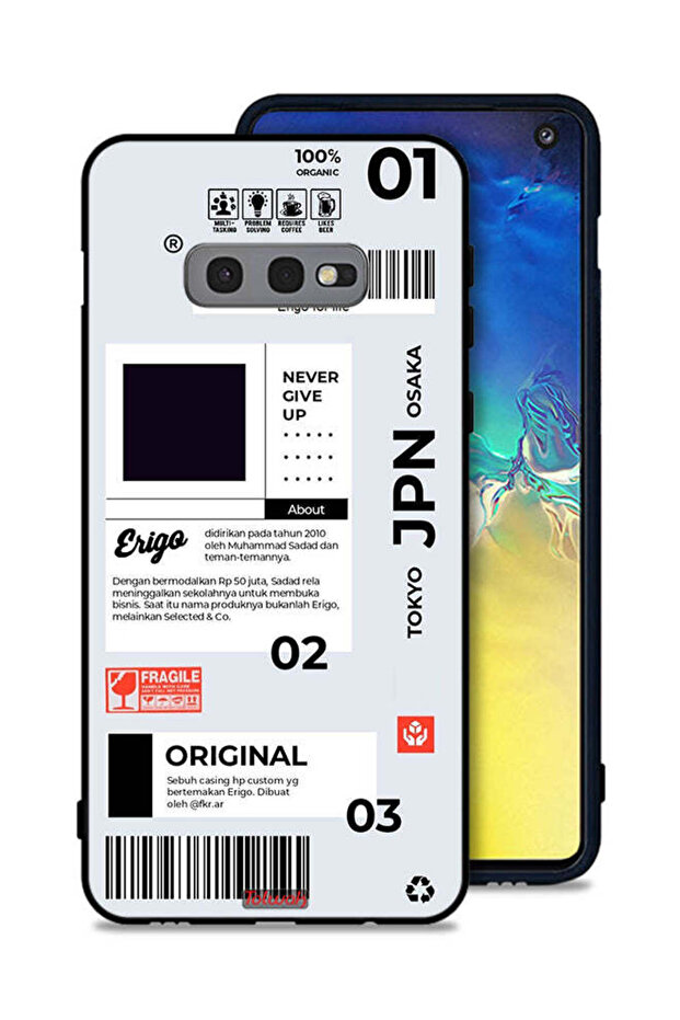 غطاء حماية لهاتف Samsung Galaxy S10e - ملصق ياباني