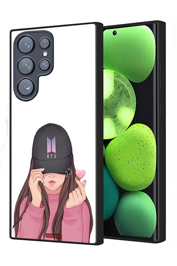 Samsung Galaxy S22 Ultra 5G Protective Case Cover Girl Making Snap