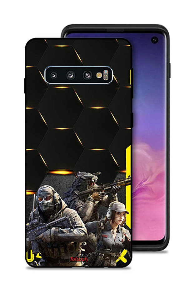 غطاء حماية لهاتف Samsung Galaxy S10 بخلفية Cyberpunk
