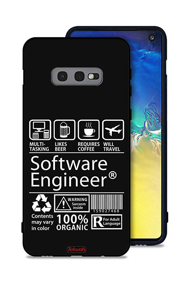 غطاء حماية لهاتف Samsung Galaxy S10e، ملصق مهندس برمجيات