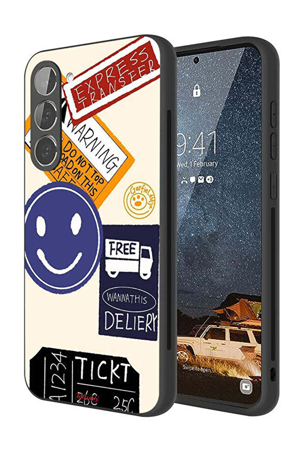 غطاء حماية لهاتف Samsung Galaxy S23 Plus 5G، ملصق نقل سريع مجاني