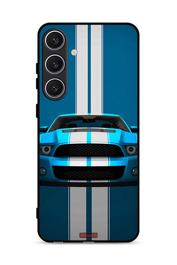 غطاء حماية لهاتف Samsung Galaxy S25 بتصميم سيارة فنية تجريدية